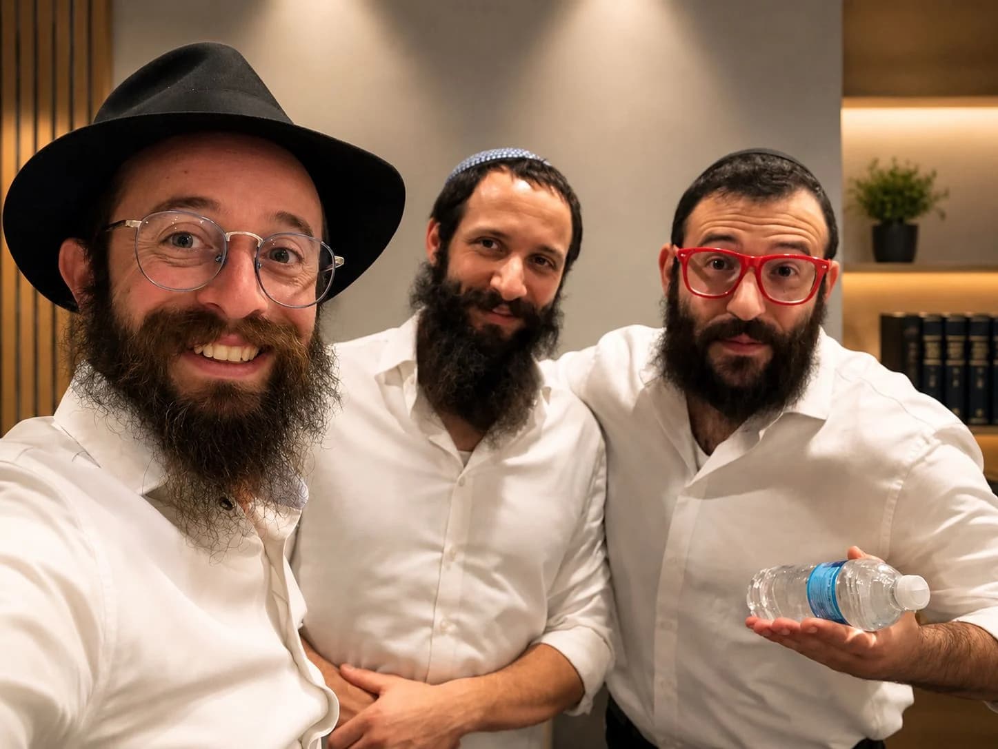 Rabbi Aizik Chanin, Rabbi Levi Blisinsky and Rabbi Zalmy Raksin